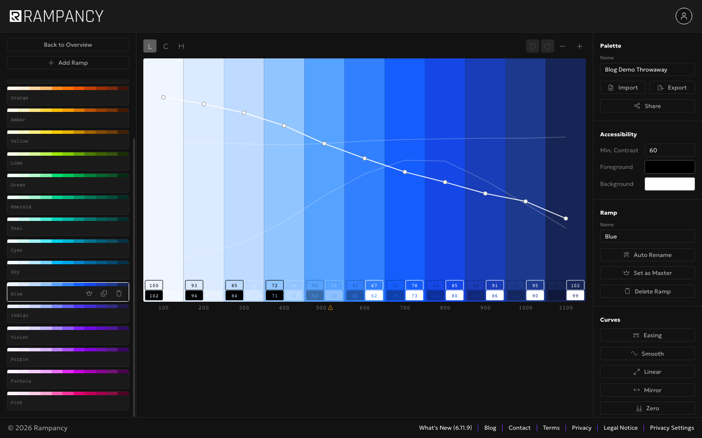 Shaping Color: Curves, Easing Presets & the Color Info Bar